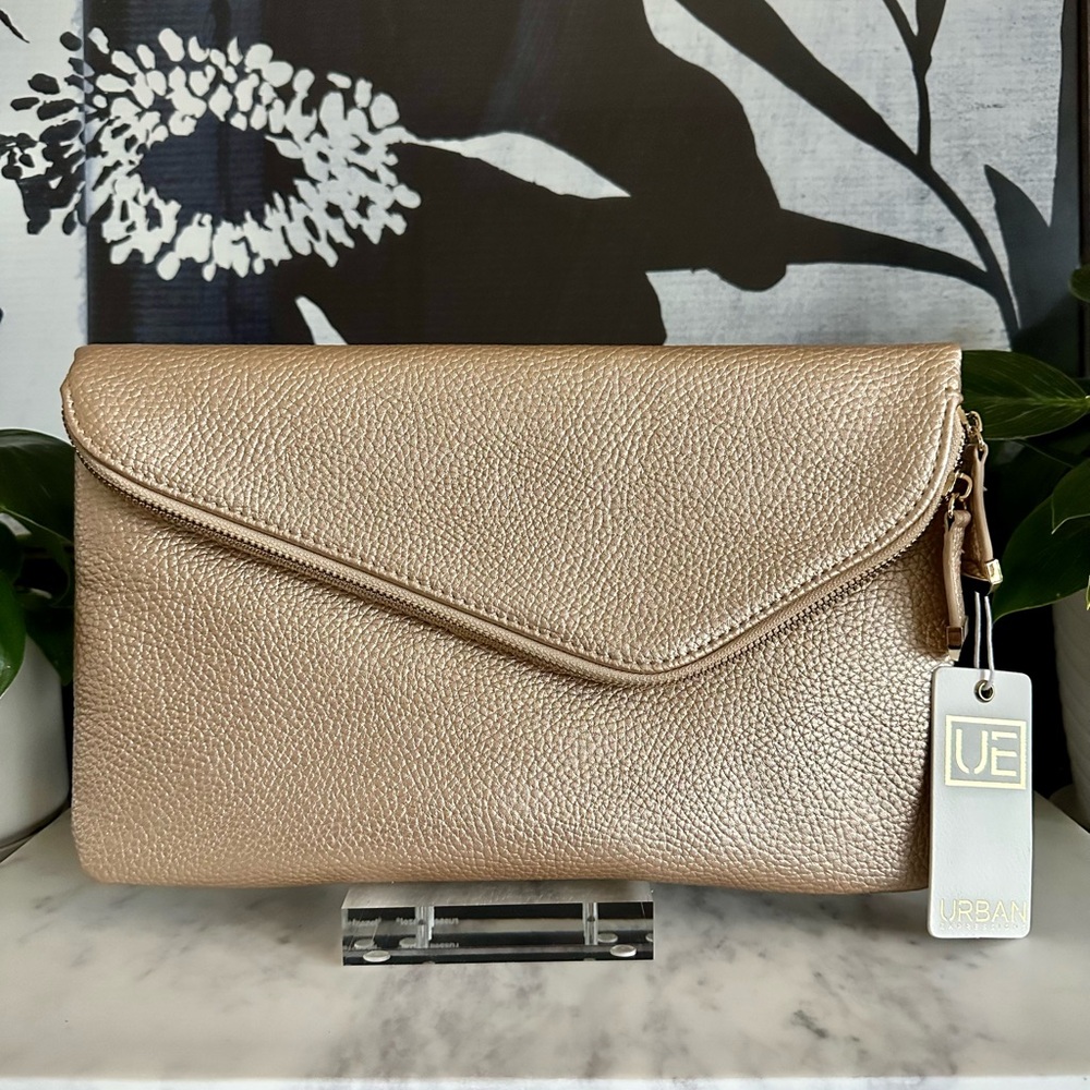NWT Urban Expressions Light Gold Stella Clutch